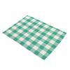 Blue/Yellow/Green White Small Plaid Placemats Linen Table Mat Fresh Style Modern Decor Kitchen Dining Room Grid Cup Pads Coaster