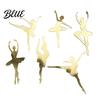Ballet Dancer Cupcake Decorations 6 Pcs Cake Topper, Acrylic Ballerina Dancing Girl Birthday Elegant Party Favors Decoration for Anniversary,