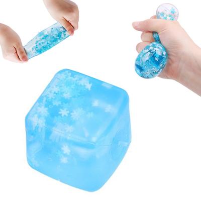 Decompression Toy Pinch Toy Slow Rebound Safety Material Ice Cube Shape Soft Relieve Stress Tear Resistant Kids Squeeze Toy Kids Toy