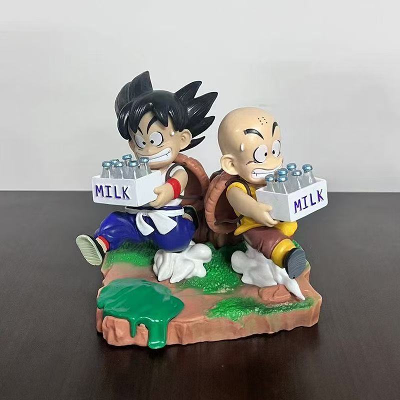 Model 15cm Anime Dragon Ball Z Goku Figure Kuririn Son Goku Pvc Action Figures Gk State Collectible Toy Gifts Kids