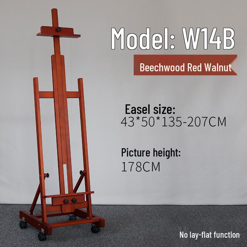 Adjustable Beech Wood Easel: Floor & Tabletop Folding Stand for Sketching & Oil Painting
