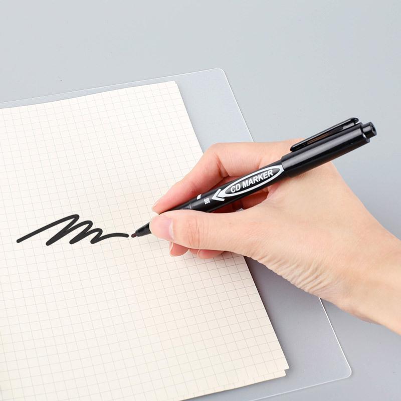 10 PCS Permanent Markers Pens Manga Water Repellent Double Sided Colored Oily Ink Sketch Painting Art School Supplies Stationery