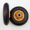350-4 Silent Swivel Caster with Plastic Spoke and Solid Rubber Wheel for Small Carts