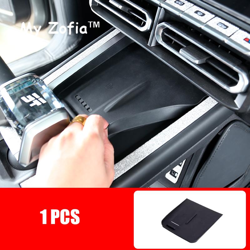 For Chery Jetour T1 2024 2025 Car Center Console Armrest Dashboard Storage Box Holder Wireless Charging Silicone Pad Accessories