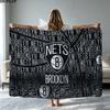 Brooklyn Nets Logo Print Flannel Blanket High Quality Warm Comfortable Cover for All Seasons Perfect for Gifts Home Decor