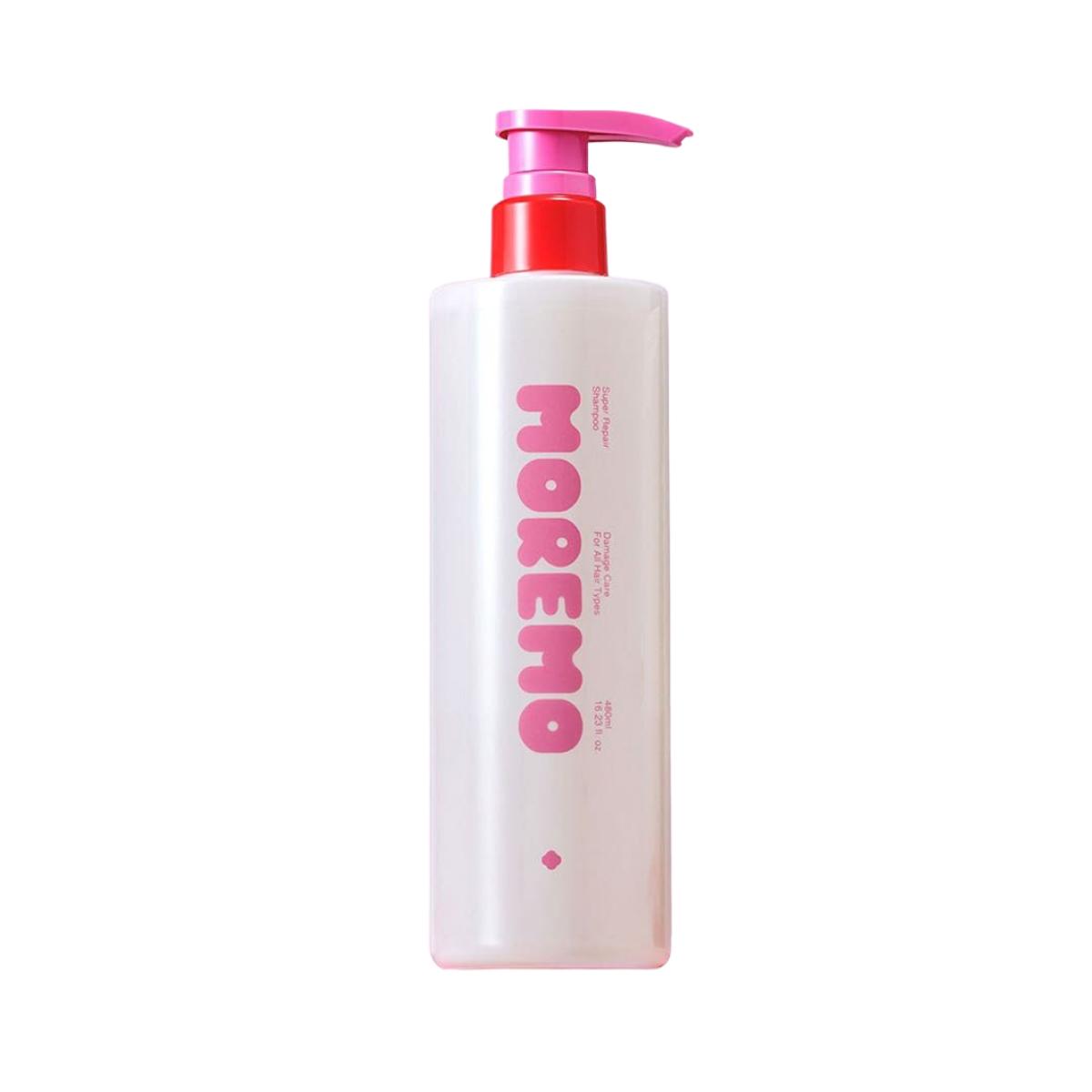 Moremo Super Repair Shampoo Keratin Protein Nourishing Silicone-Free 480ml Charming Kitty Edition