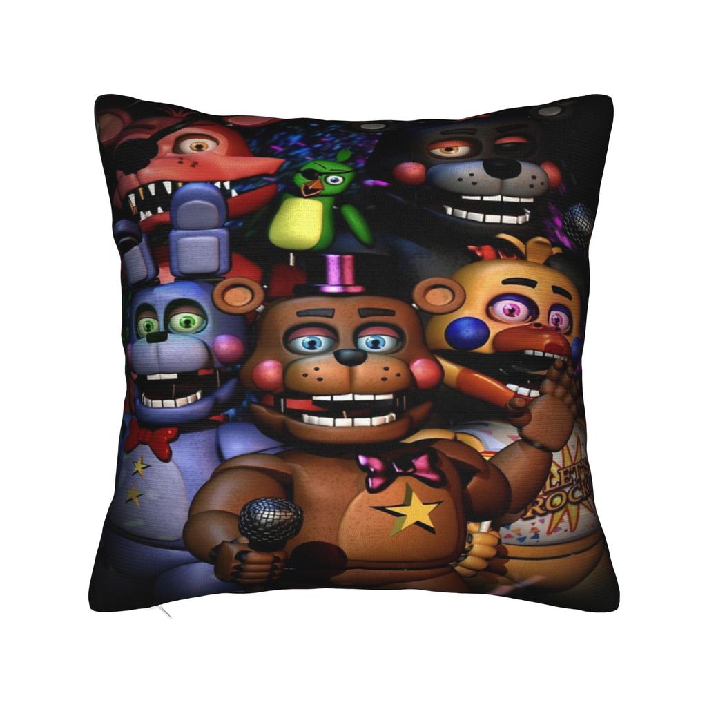 Home Decor FNAF five nights Pillowcase Merch  Pillow Covers Zippered Multi Size