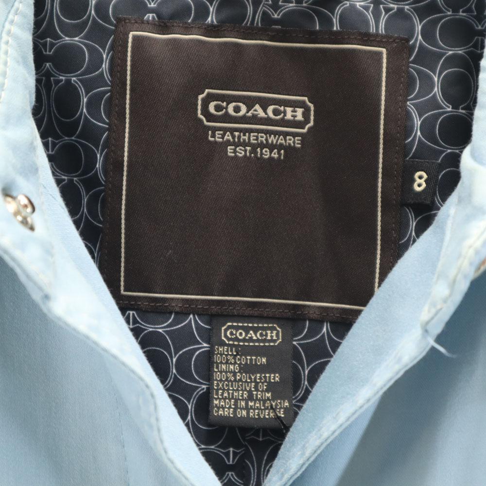 Coach Spring Coat 8 Light Blue Women Used