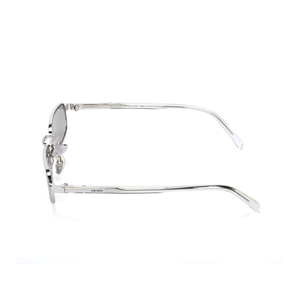 Prada Unique Design Rectangular Sunglasses Men sunglasses Silver PRB54S