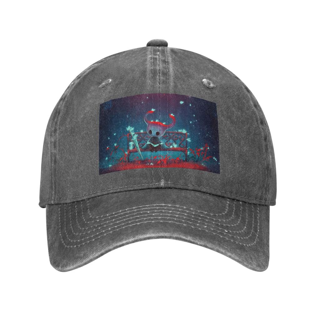 Hollow Knight Washed Denim Cap Casual Baseball Caps Adjustable Hat Summer Unisex Baseball Hats