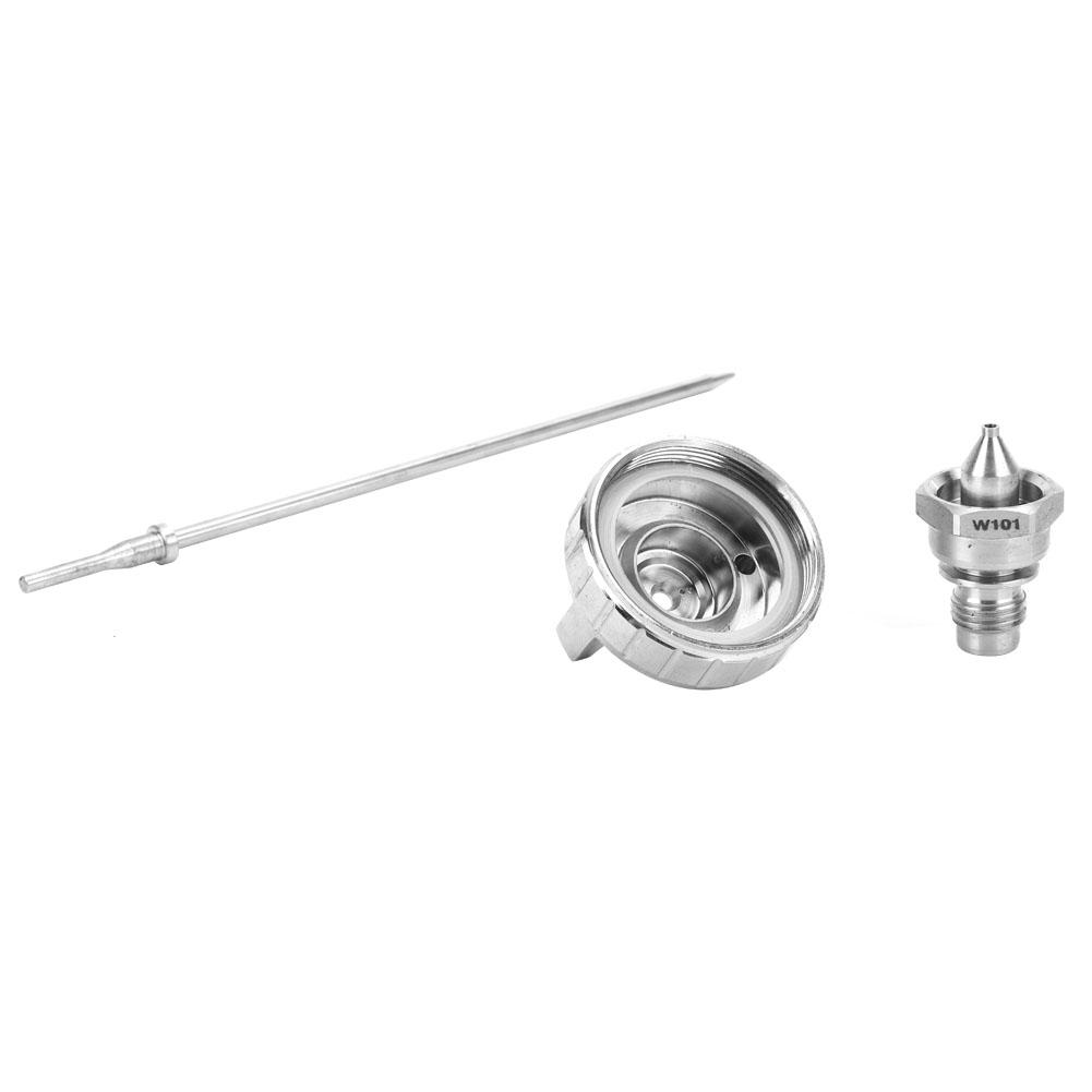 3pcs Stainless Aircap Nozzle Needle Tip Accessory Fit for W101 Pneumatic Spray Gun (1.3mm)