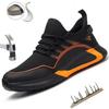 Breathable Lightweight Work Shoes For Men Comfortable Soft Safety Shoes European Standard Safety Shoes Sport Steel-Toed Shoes