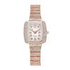 Women's Square Rhinestone Watch with Large Elegant Digital Dial