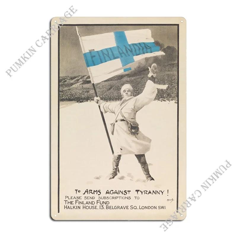 Finlandia Metal Sign Rusty Plaques Pub Printing Designs Tin Sign Poster 20x30cm(7.8x11.8inch)