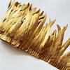 10 Meter 25-30CM Golden Silver Chicken Rooster Tail Feathers Trims Strip for Wedding Party Clothing Rooster Feather Trim