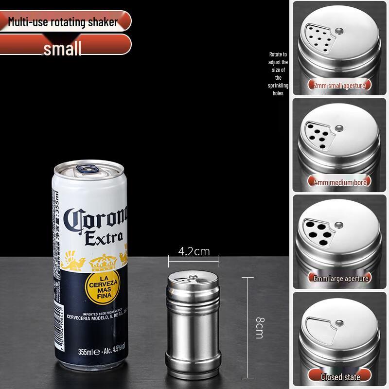 Stainless Steel Rotating BBQ Seasoning Dispenser