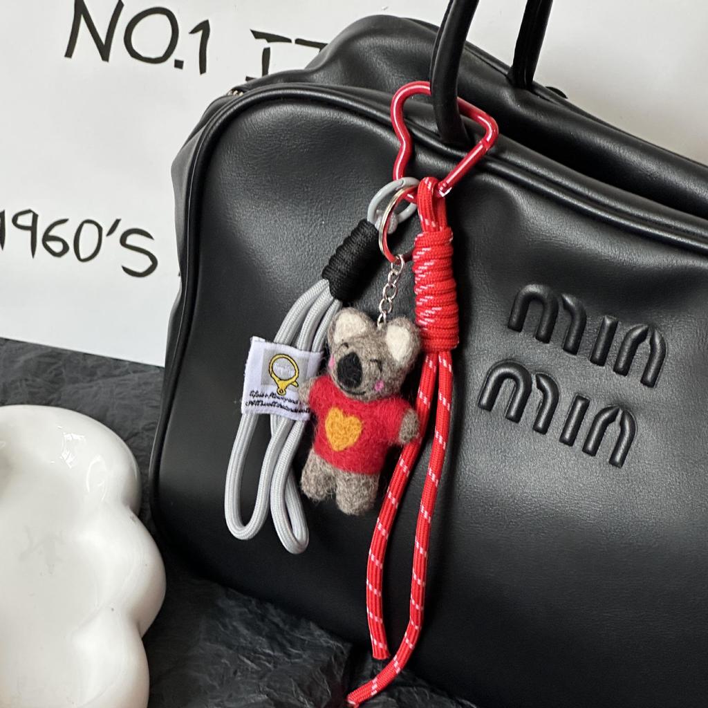 Cute Koala Woven Rope Keychain & Bag Charm Ornament