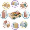 Wooden Pull Toy With Blocks Nk-853 Nukido