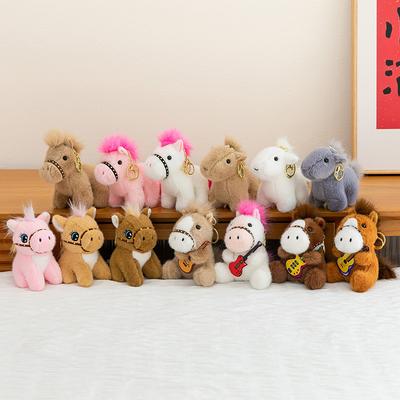 Pendant Cute Zodiac Horse Doll Horse To Success Bag Pendant Doll Machine Simulation Pony Plush Toy
