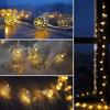 1 Stück LED Marokkanische Lichterkette Batteriebetrieben Goldene Kugel Lichterkette Für Zuhause Außen Hochzeit Party Festival Dekoration