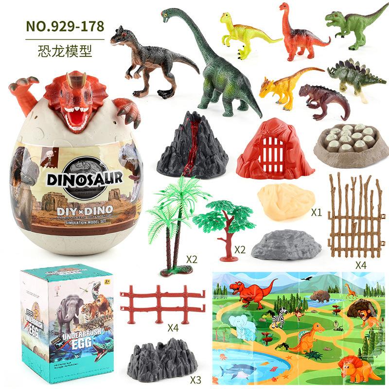 

Kindergarten Science And Education Cognitive Animal Model Early Education Toy Children S Dinosaur Model Blind Box Egg Scene Ornament