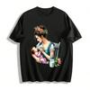 Floral Print Casual Top Loving Nursing Mom Baby Graphic Tee Pure Cotton T-shirt