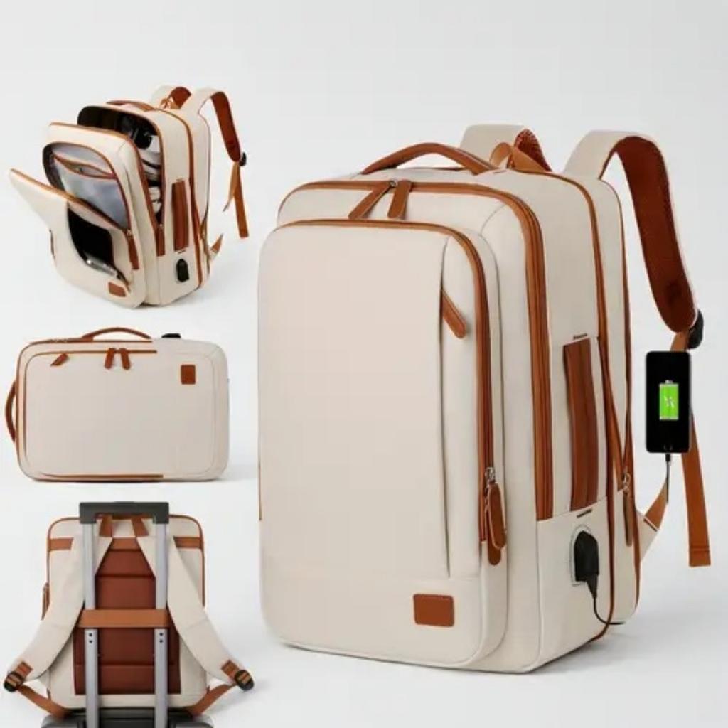 Large Capacity, Backpack, Leisure Travel Bag, Dry Wet Separation, Backpack, Expandable, Sports Bag, Business Trip Computer Bag