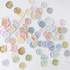 18pcs Vintage Wax Seal Stamp Stickers DIY Scrapbooking Journal Planner Decorations Korean Stationery Envelope Sealing Tags
