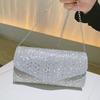 Rhinestone Envelope Bag Evening Clutch Purse High Quality Luxury Shoulder Bags 2024 Women Silver Cluthes Diamond Bolsa Feminina