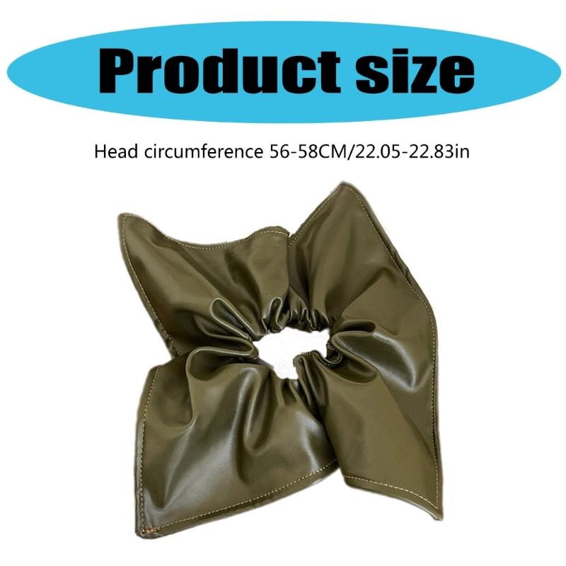 Fashion PU Hair Scrunchie for Women and Girls Casual and Party Wear Hair Tie Popular Hair Scrunchy for All Hair Types