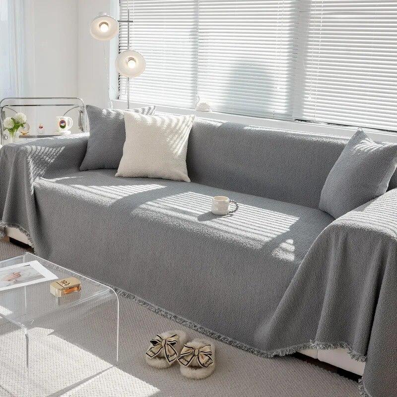 Осенне-зимнее плюшевое полотенце для дивана — фото 2