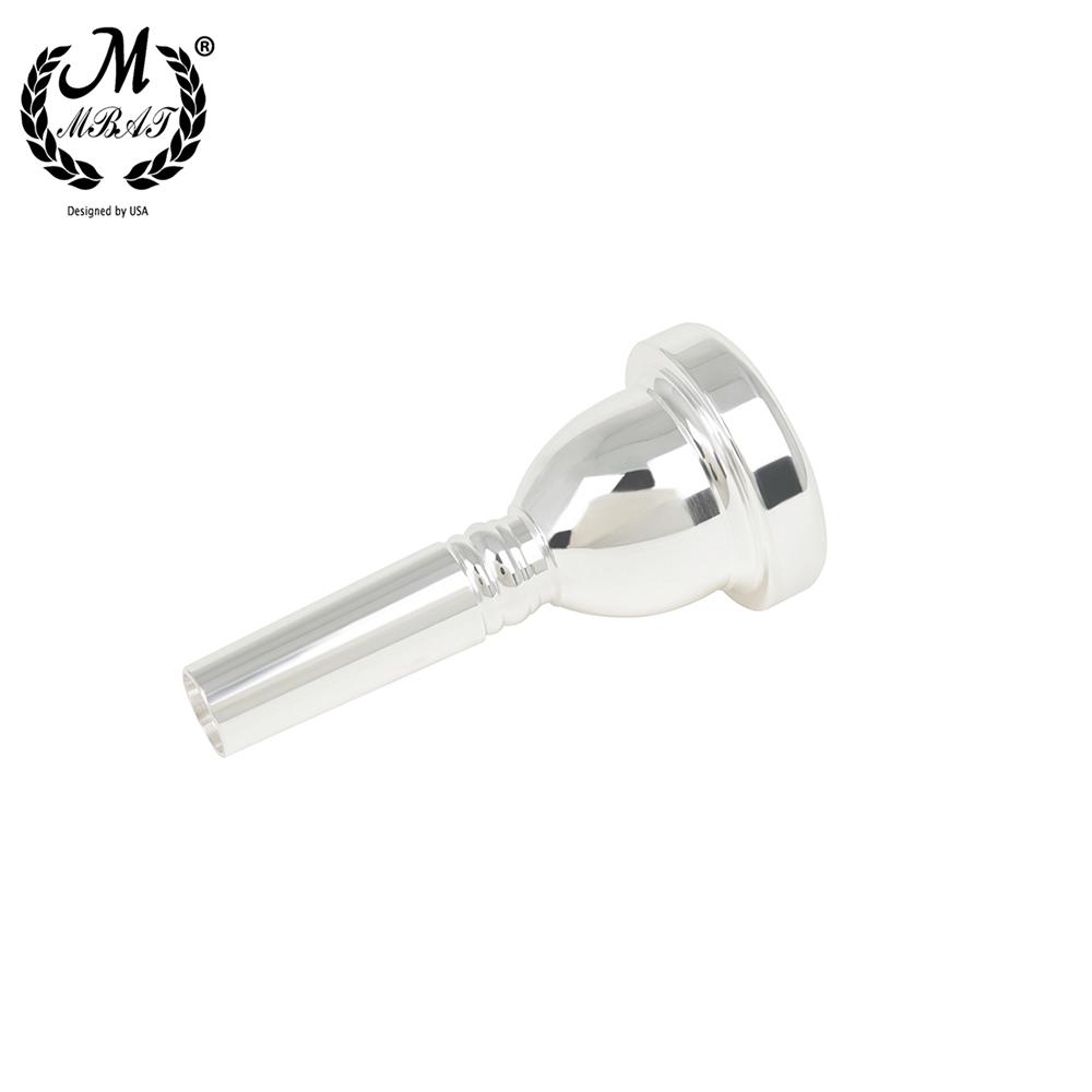 M MBAT Bach Tenor Trombone 5G Horn Mouthpieces Gold Silver Trombone Mouthpieces Replacement Parts Brass Instrument Accessories