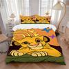 Lion Cub Sun Print 3Pcs Bedding Setduvet Cover With 2 Bedropillowcase Home Birthday Gift