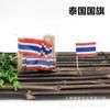 100Pcs Disposable Flag Toothpicks, Food Picks with Mini Flags for Fruit Cocktail Cake Steak, Bar Party Decorative Skewers