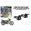 Fork Fog Light Clamp "Fit For Royal Enfield Meteor 350"