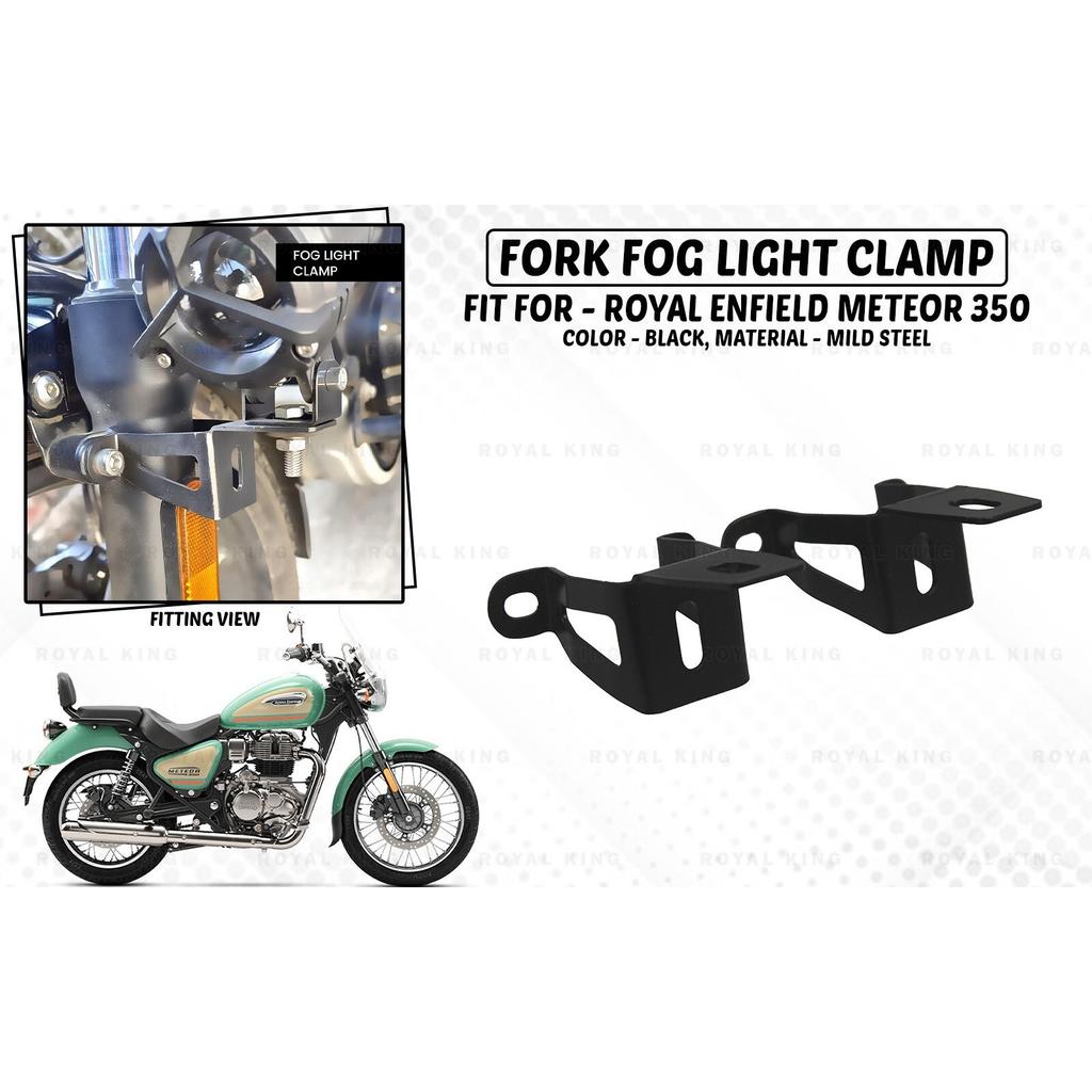 Fork Fog Light Clamp "Fit For Royal Enfield Meteor 350"