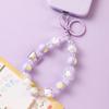 Fresh Candy Love Heart Phone Lanyard & Hand-Painted Case Decoration Beaded Keychain