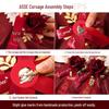 Premium Wedding Boutonniere Set for Groomsmen, Brides, and Groom - Creative Artificial Lapel Flowers and Pins for Bridesmaids.