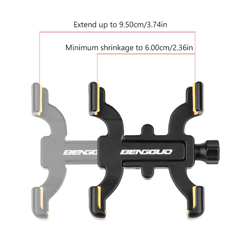 SEAMETAL Suport Telefon Motocicletă Bicicletă Aliaj Aluminiu Absorbție Șoc Suport Telefon Impermeabil Stabil