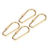 Screw Lock Keychain Hook DIY 4 PCS Brass Screw Lock Clip for Hanging Keys Bottles Connecting Tents