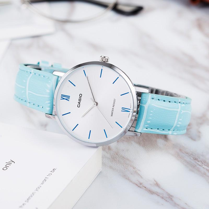 Casio STANDARD Series Fashionable Business Simple Casual Versatile Classic Pointer Roman Scale Golden Large Dial Waterproof Quartz LTP-VT01L-7B3