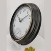 12inch Retro Waterproof Clock with Thermometer Outdoor Garden Yard Decoration