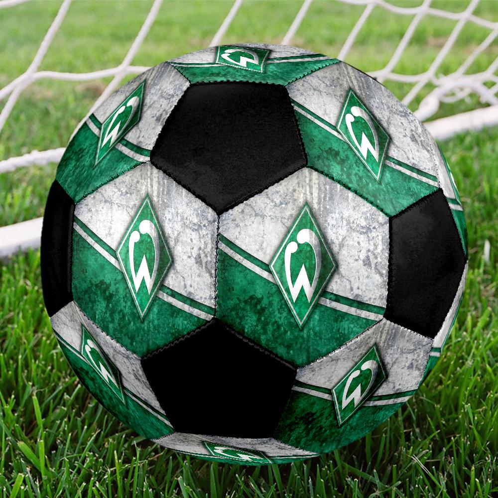 Sportverein Werder Bremen Soccer Ball Colorful All Ages Machine Stitched PVC Competition Ready Durable High-Bounce.SIZE5