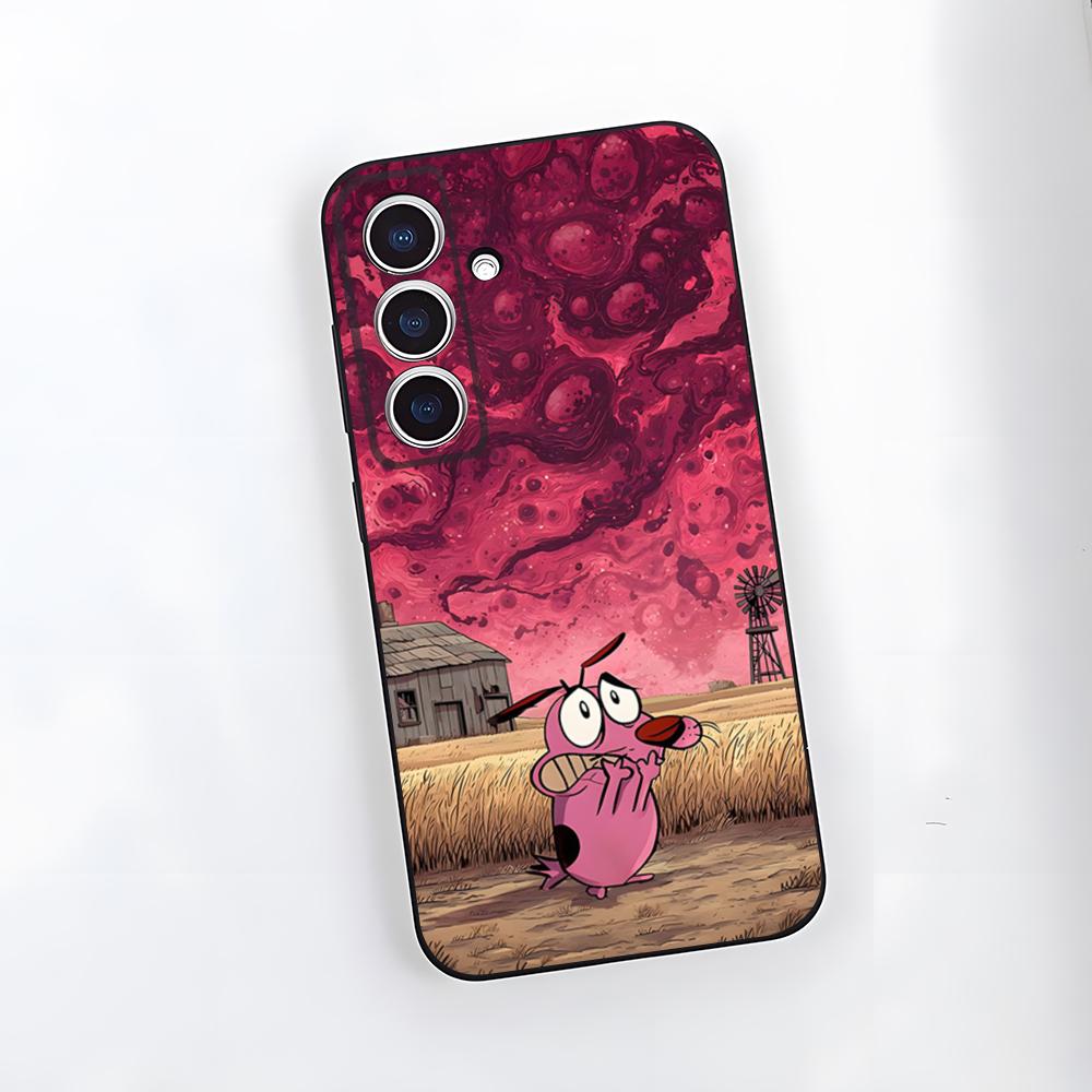 

C-Courage Cowardly Dog Phone Case For Samsung S25 Plus S20 S20 Plus S22 Ultra S23 FE S21 Plus S21 Ultra Soft Cover Samsung S21