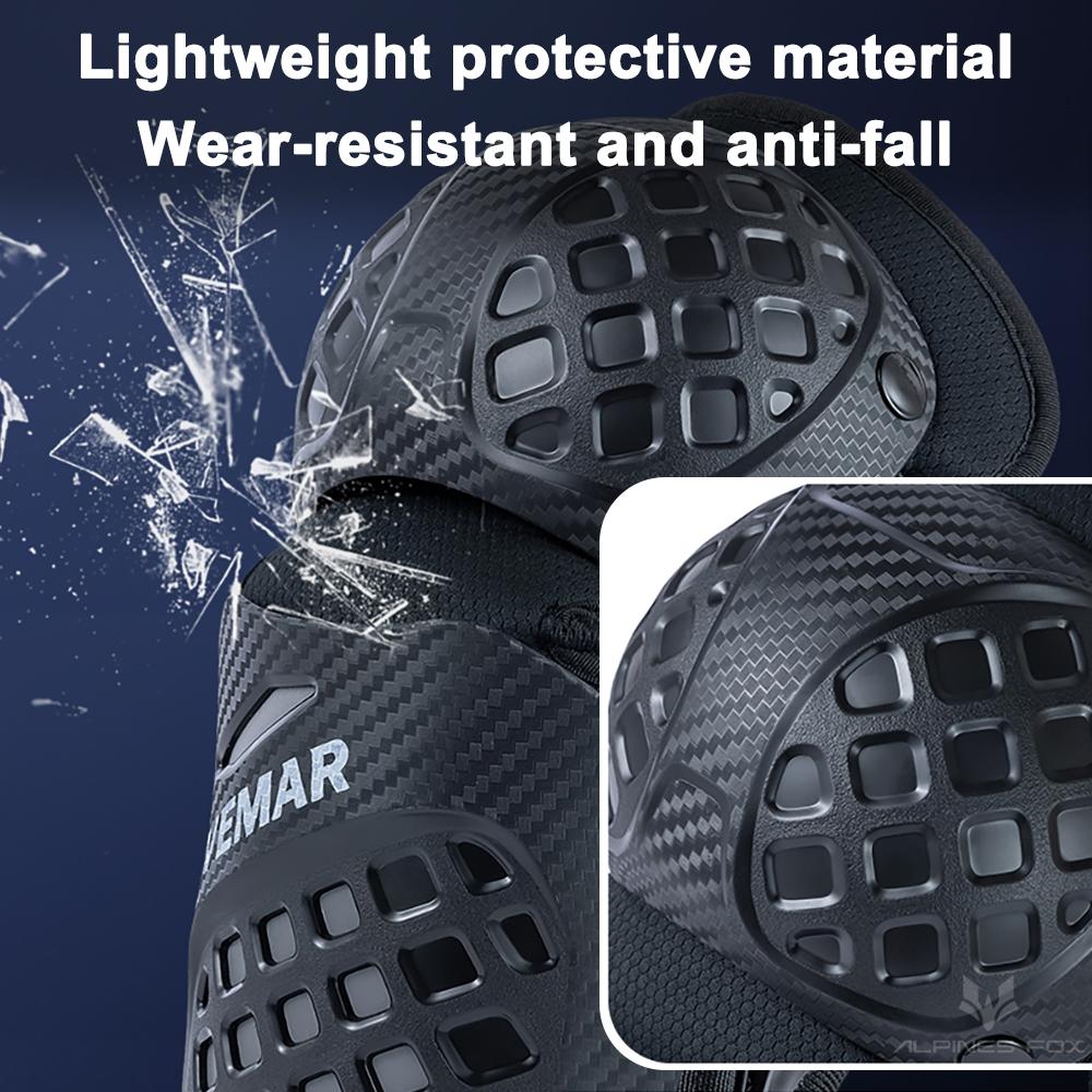 VEMAR Motorcycle Riding Protective Gear Knee Elbow Pads Breathable Lightweight Knee Pads Motorbike Off-Road Cycling 4Pcs/set