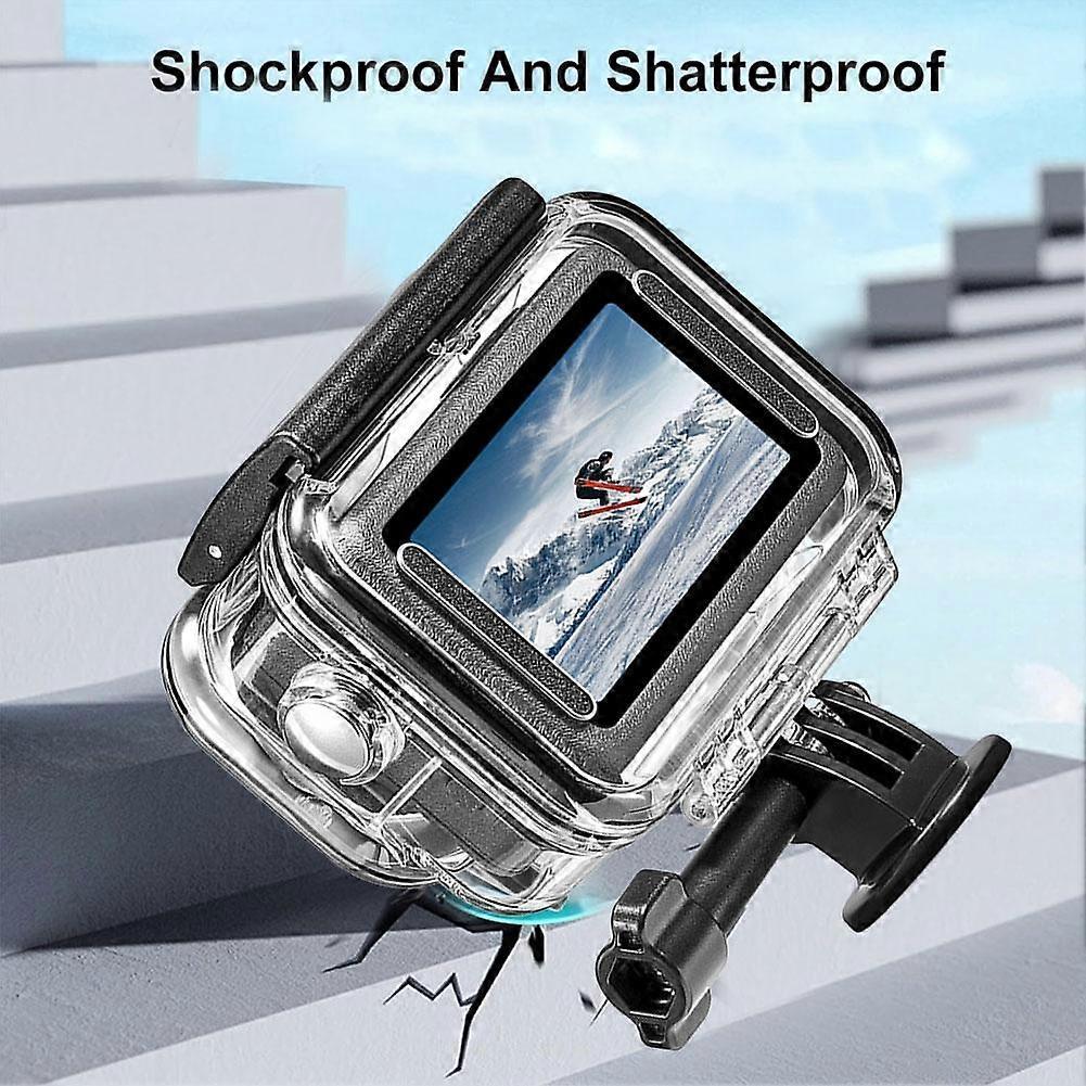 For Action6 Action Camera Waterproof Case Supports 60M Deep Diving Snorkeling