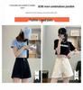 Off-white High-Waisted Wide-leg Denim Shorts for Women - Summer 2025 A-line Slimming Design