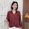 2026 Spring Slimming Long-Sleeve Solid Color Shirt - Stylish, Youthful & Flattering