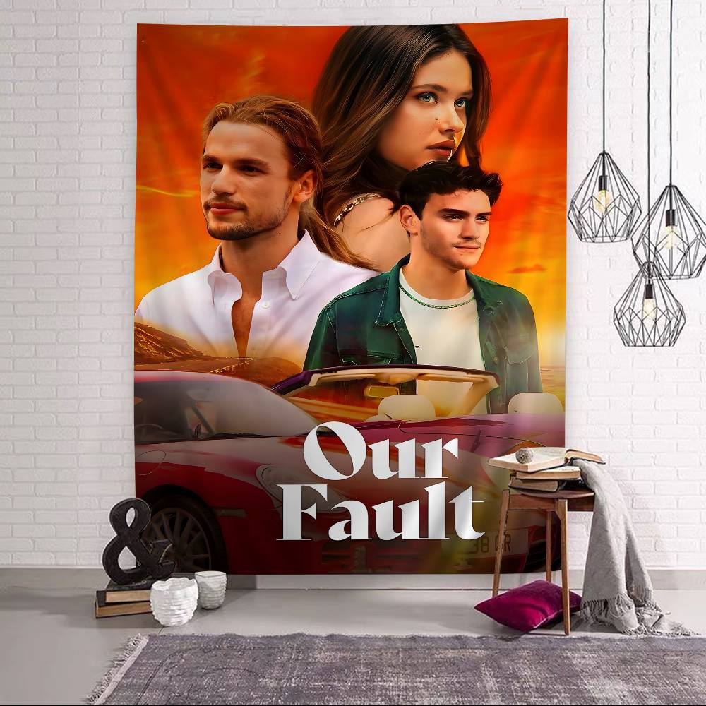 My Fault Culpa Mia 2023 Movie Colorful Tapestry Wall Hanging Hanging Tarot Hippie Wall Rugs Dorm Wall Art Decor