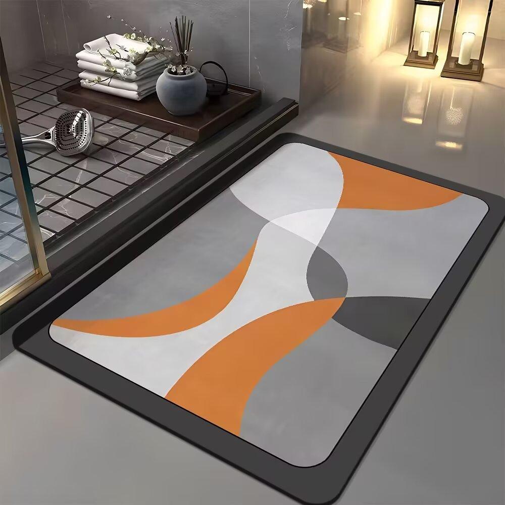 Bathroom Floor Mats Water Absorbing Dirt Resistant  Quick Drying Foot Mats  Strong Water Absorbing  Bathroom Toilet Door Foot Mats